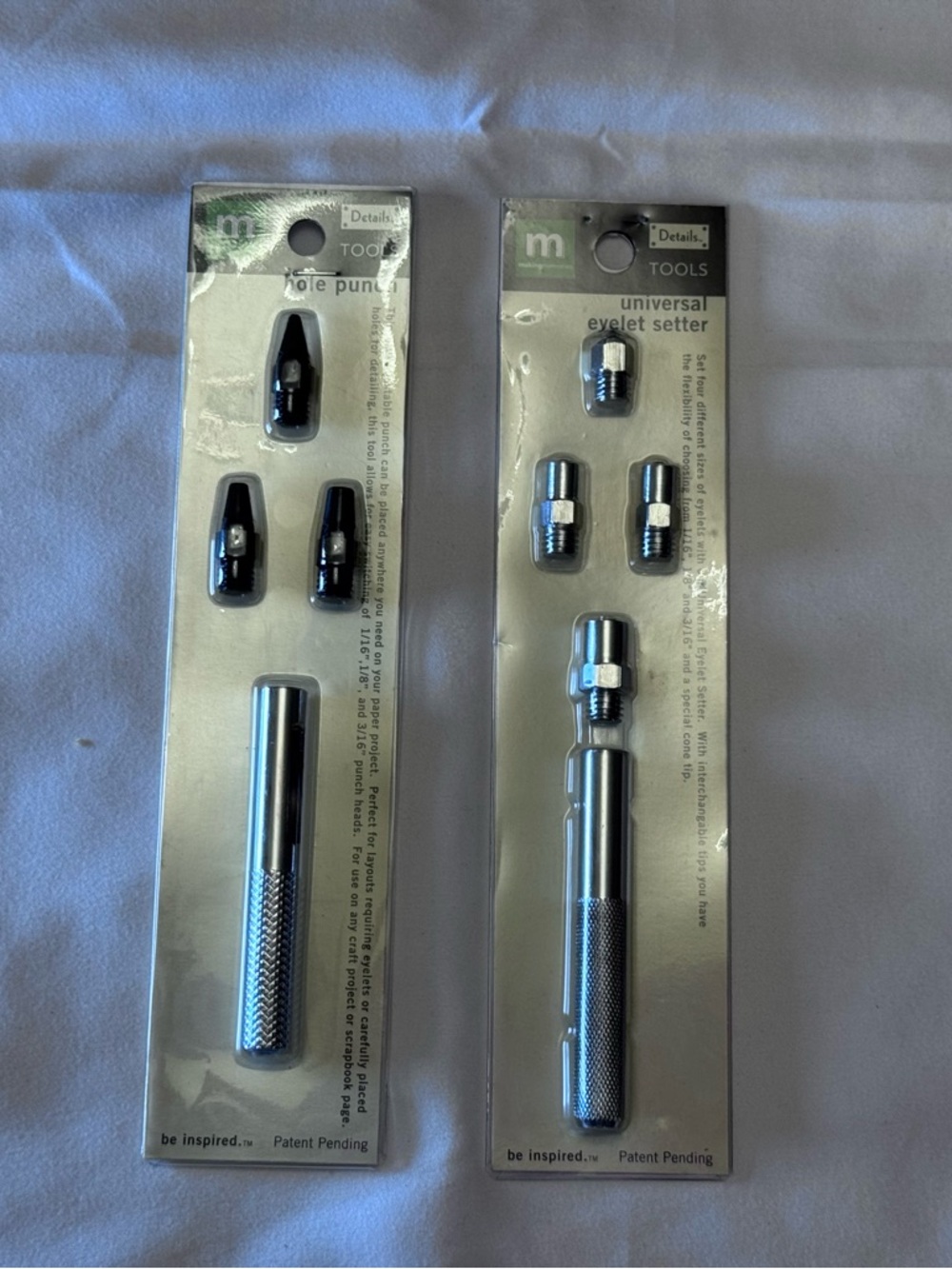 Tool Lot Hole Punch & Universal Eyelet Setter  Scrapbooking Tools NEW